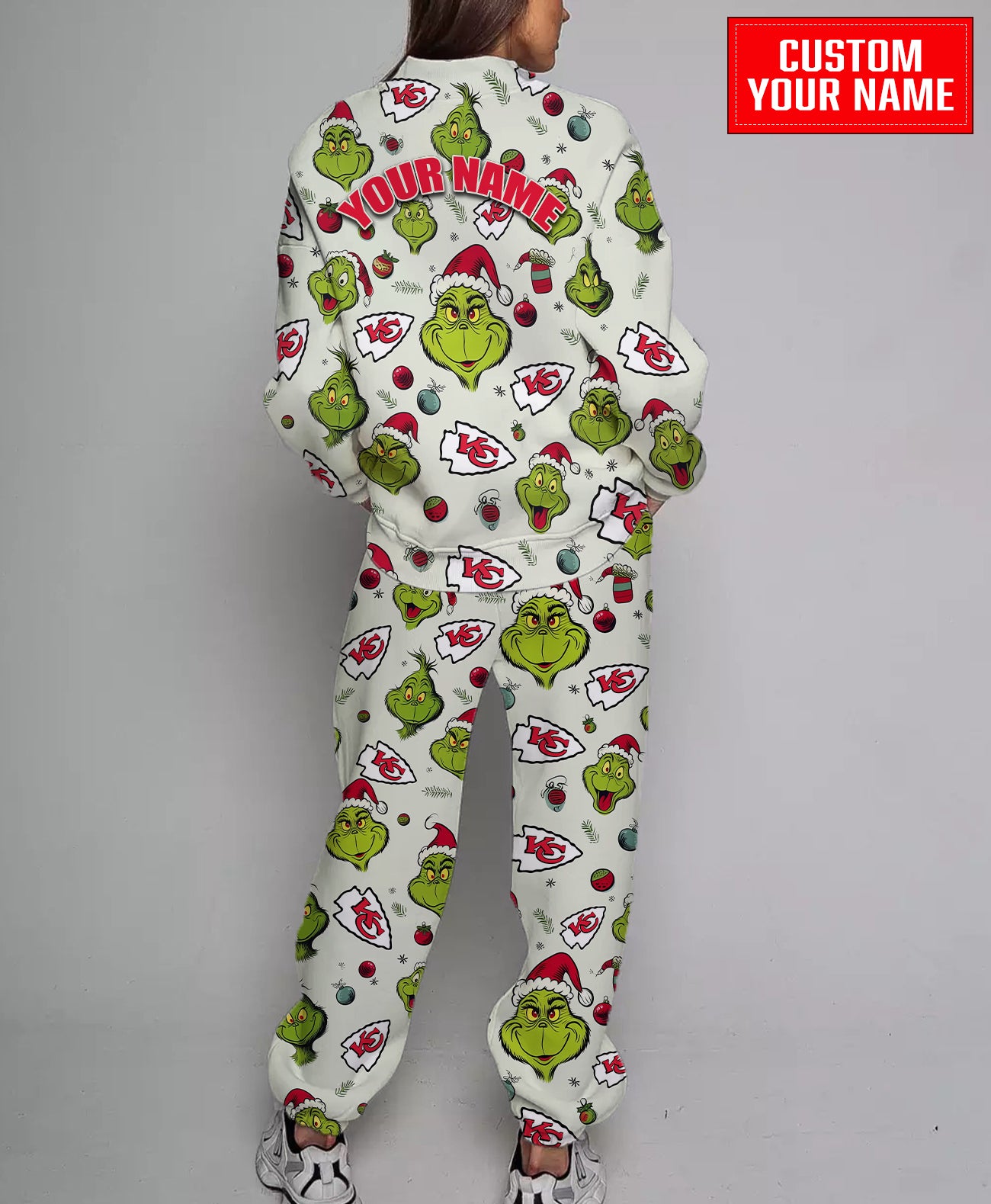Kansas City Chiefs Christmas Pattern Sweatsuit And Sweatpants AZCASP000057