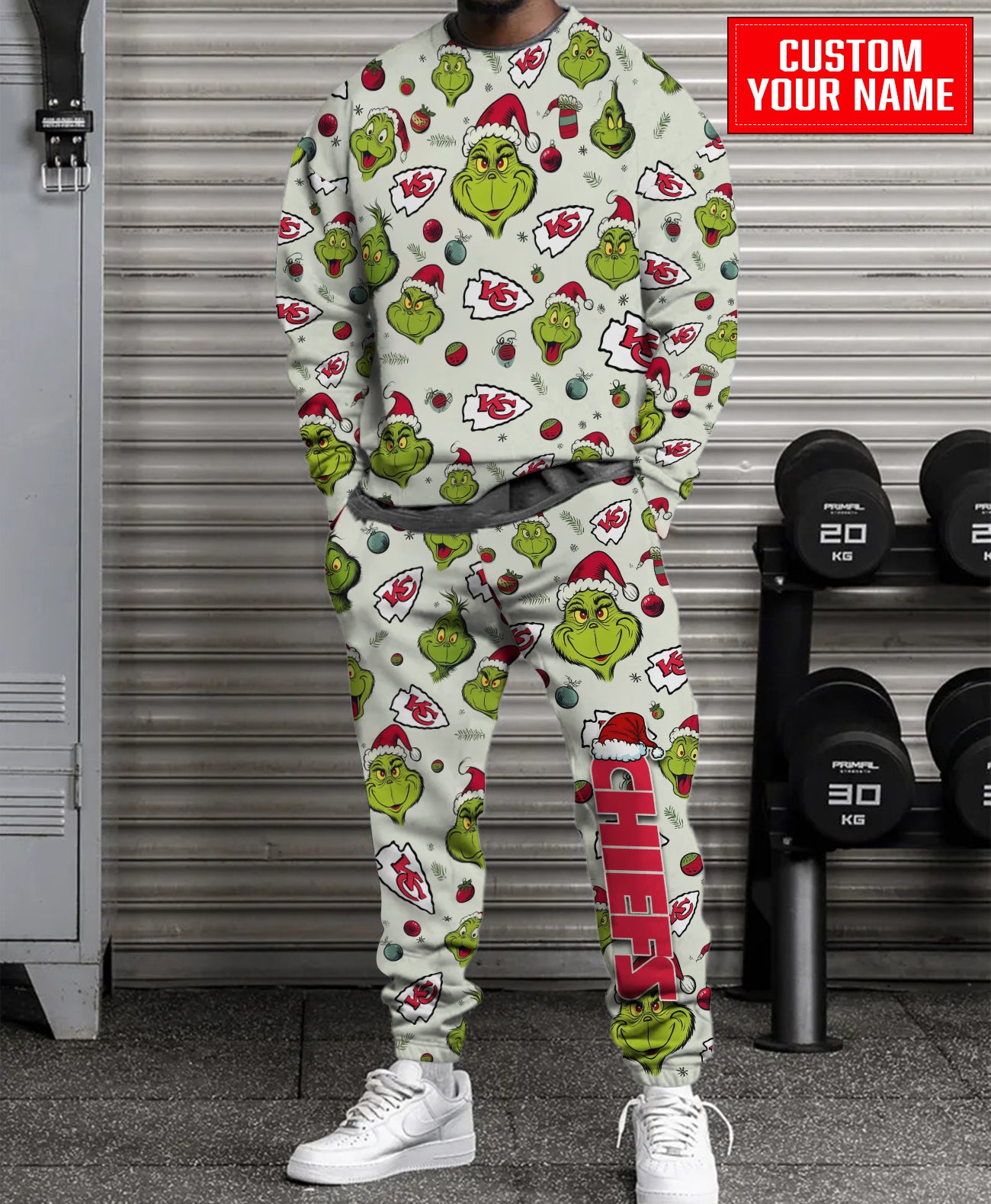 Kansas City Chiefs Christmas Pattern Sweatsuit And Sweatpants AZCASP000057