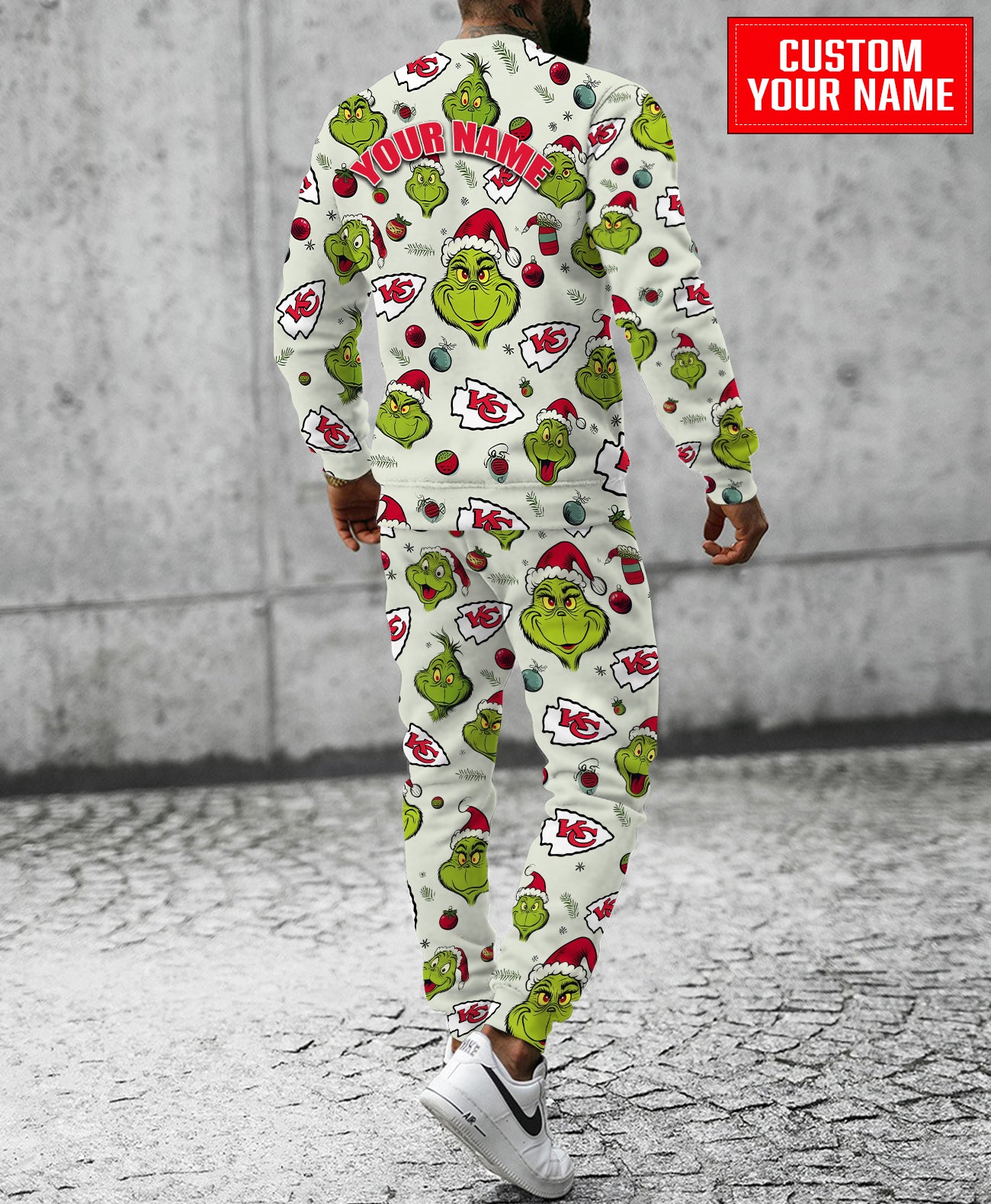 Kansas City Chiefs Christmas Pattern Sweatsuit And Sweatpants AZCASP000057