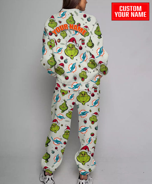 Miami Dolphins Christmas Pattern Sweatsuit And Sweatpants AZCASP000060