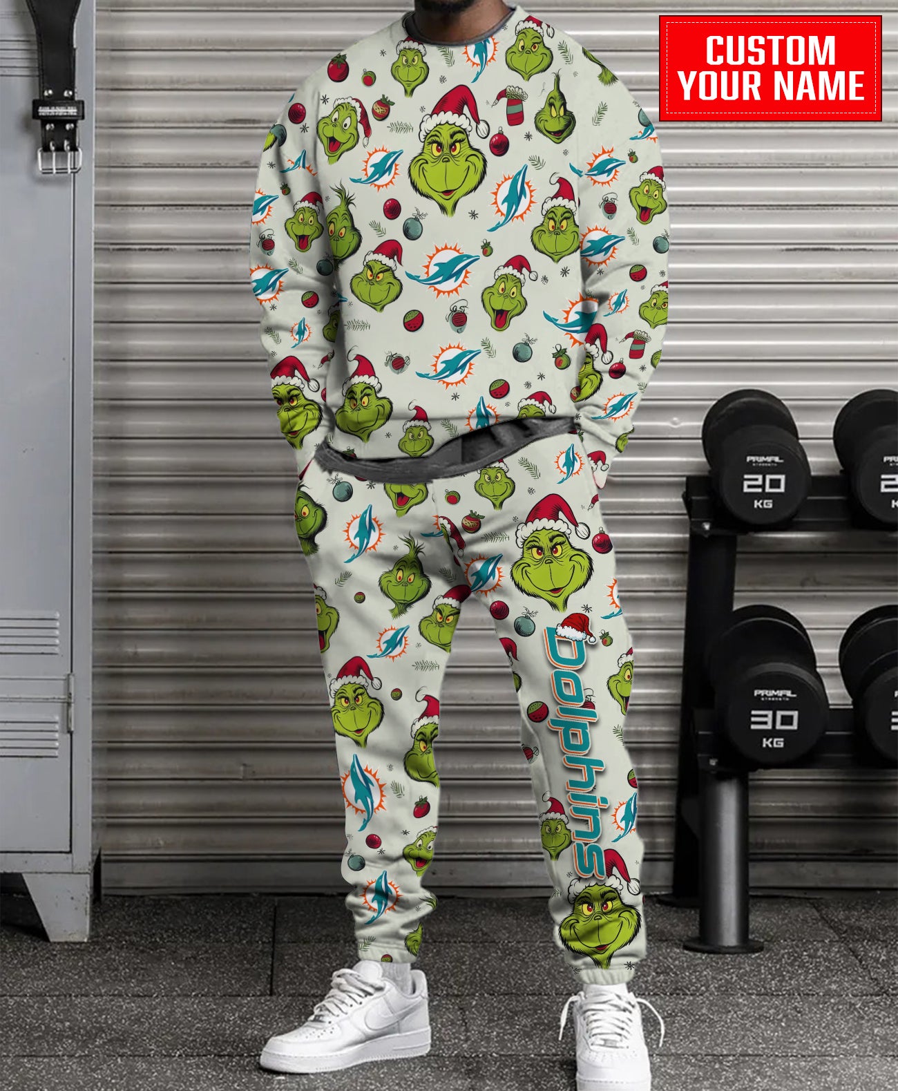 Miami Dolphins Christmas Pattern Sweatsuit And Sweatpants AZCASP000060
