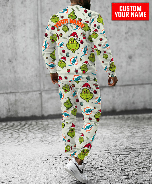 Miami Dolphins Christmas Pattern Sweatsuit And Sweatpants AZCASP000060
