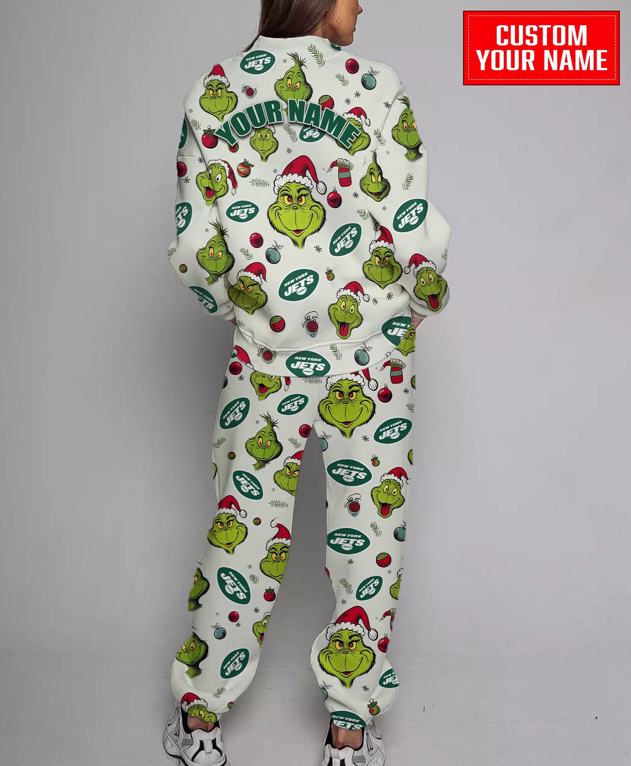 New York Jets Christmas Pattern Sweatsuit And Sweatpants AZCASP000062
