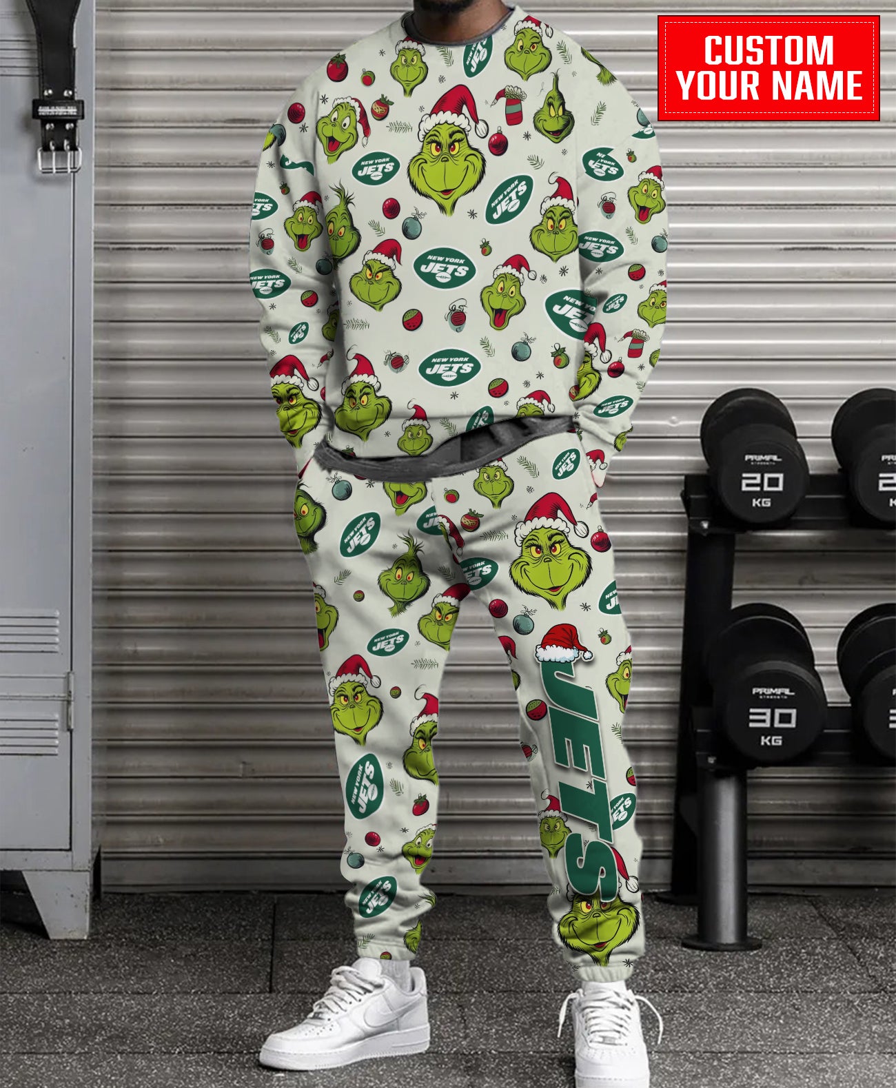 New York Jets Christmas Pattern Sweatsuit And Sweatpants AZCASP000062