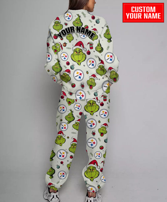 Pittsburgh Steelers Christmas Pattern Sweatsuit And Sweatpants AZCASP000063