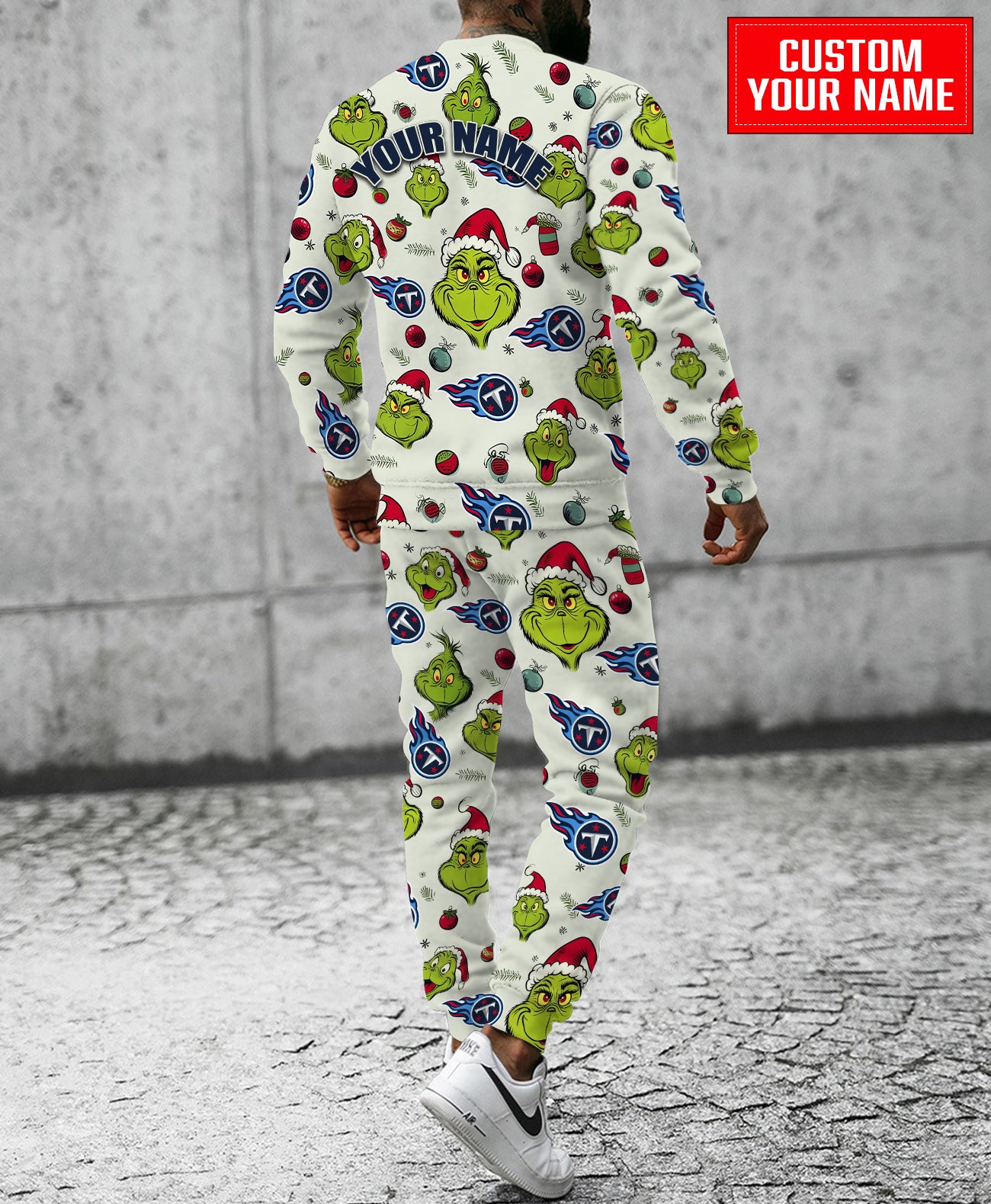 Tennessee Titans Christmas Pattern Sweatsuit And Sweatpants AZCASP000064