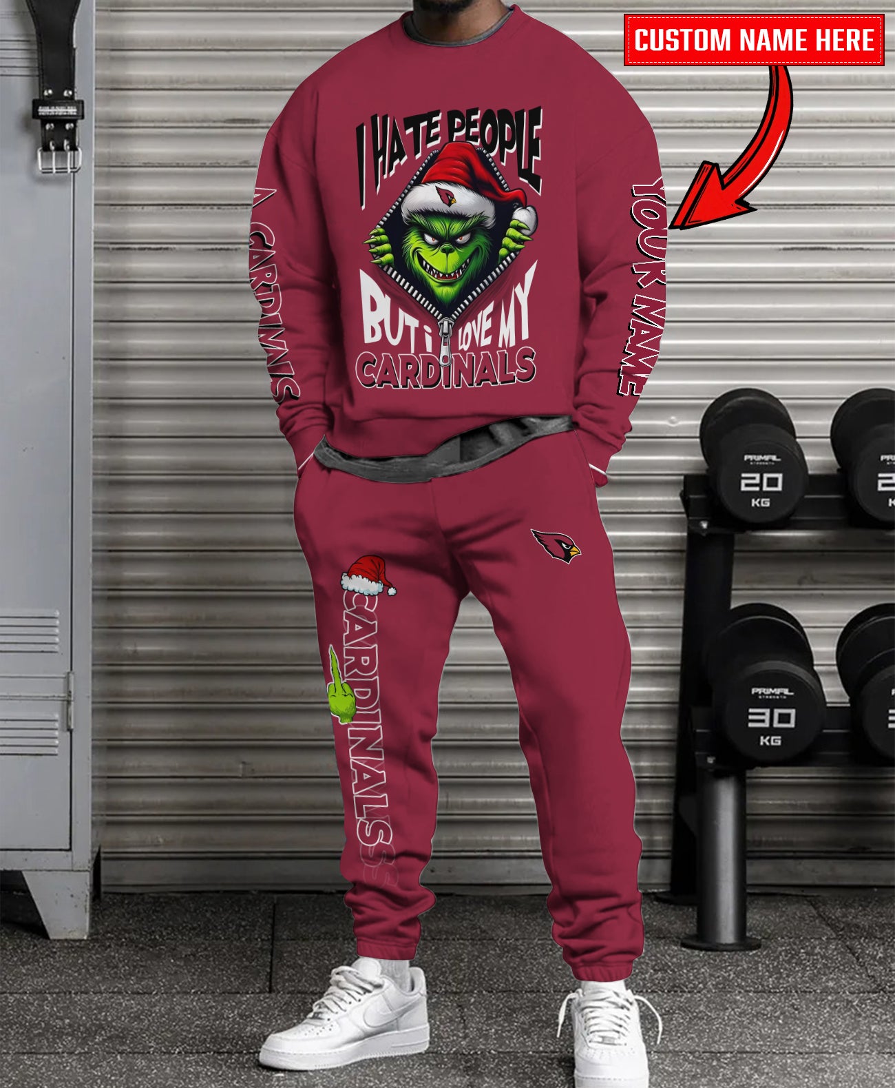 Arizona Cardinals Combo Unisex Sweatshirt And Sweatpants Christmas Collection AZCASP000097TeamColor