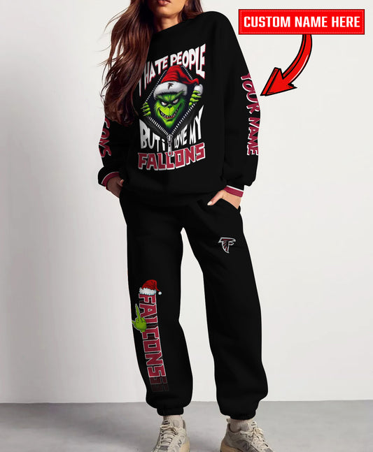Atlanta Falcons Combo Unisex Sweatshirt And Sweatpants Christmas Collection AZCASP000098Black