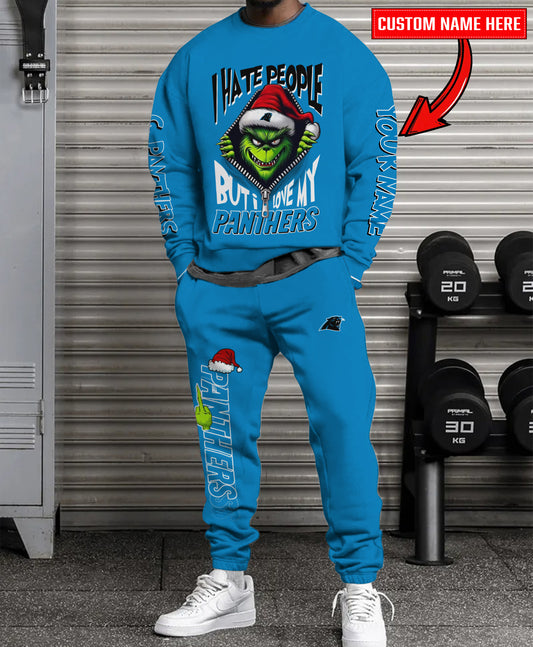 Carolina Panthers Combo Unisex Sweatshirt And Sweatpants Christmas Collection AZCASP000099TeamColor