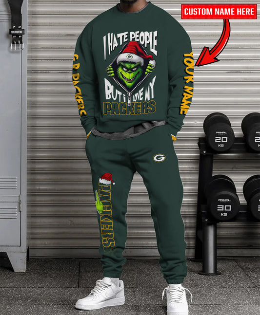 Green Bay Packers Combo Unisex Sweatshirt And Sweatpants Christmas Collection AZCASP000103TeamColor