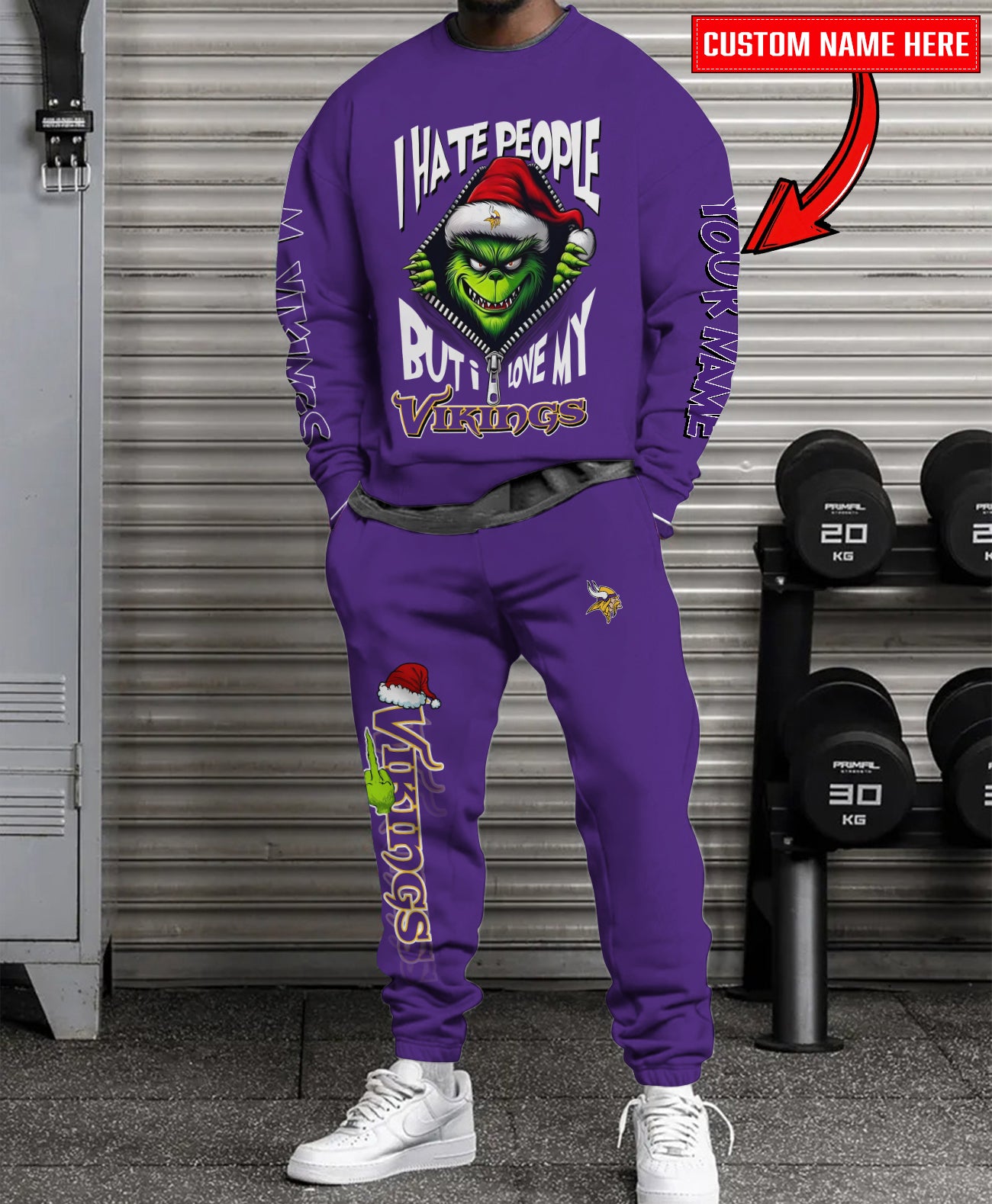 Minnesota Vikings Combo Unisex Sweatshirt And Sweatpants Christmas Collection AZCASP000105TeamColor