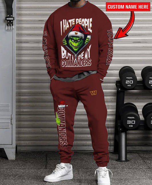 Washington Commanders Combo Unisex Sweatshirt And Sweatpants Christmas Collection AZCASP000112TeamColor