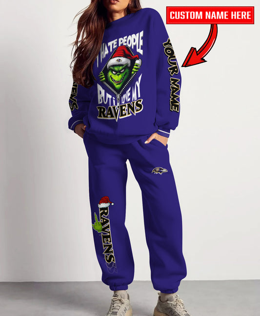 Baltimore Ravens Combo Unisex Sweatshirt And Sweatpants Christmas Collection AZCASP000113TeamColor