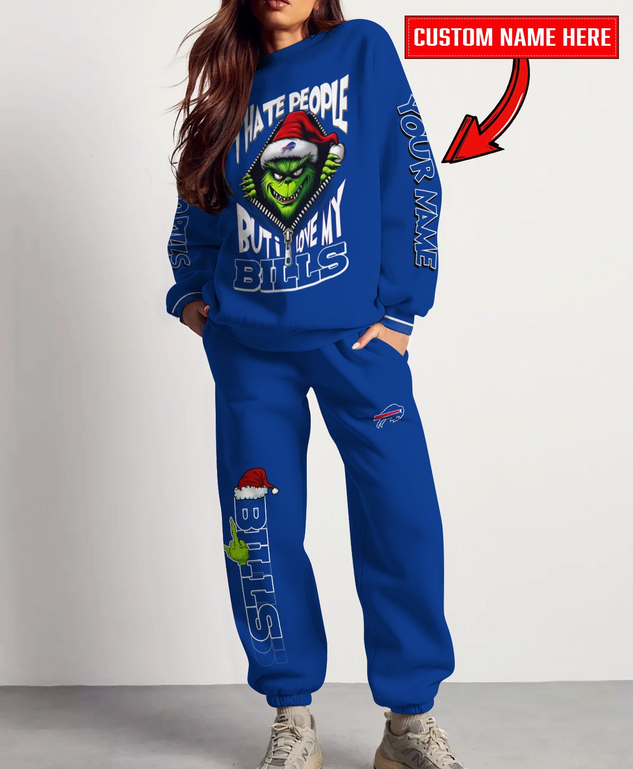 Buffalo Bills Combo Unisex Sweatshirt And Sweatpants Christmas Collection AZCASP000114TeamColor