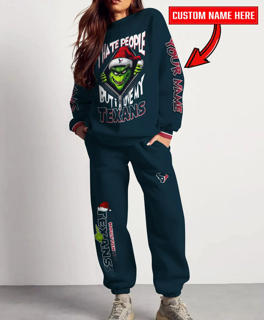 Houston Texans Combo Unisex Sweatshirt And Sweatpants Christmas Collection AZCASP000118TeamColor