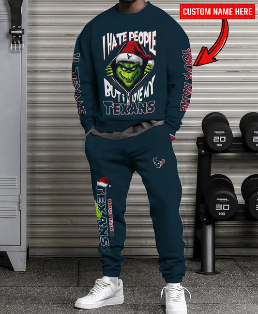 Houston Texans Combo Unisex Sweatshirt And Sweatpants Christmas Collection AZCASP000118TeamColor