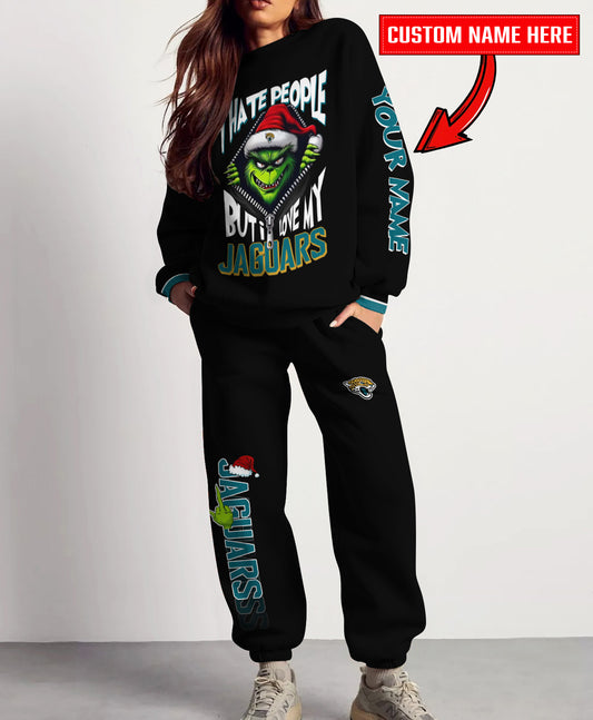 Jacksonville Jaguars Combo Unisex Sweatshirt And Sweatpants Christmas Collection AZCASP000120Black