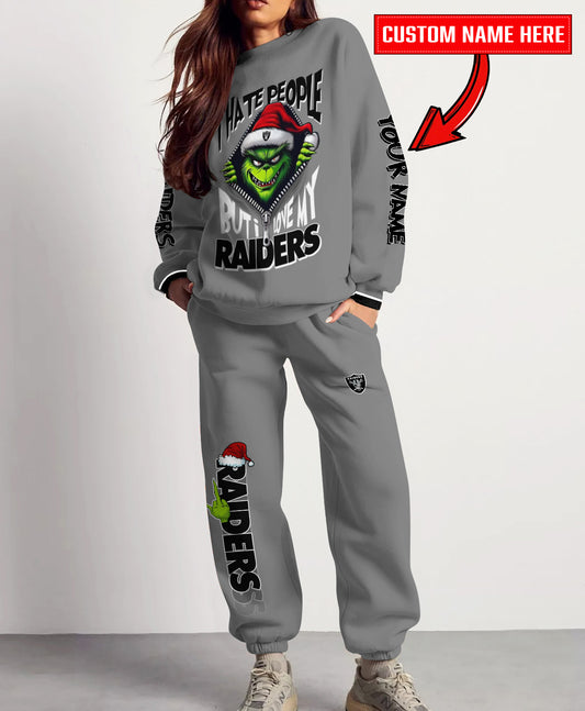 Las Vegas Raiders Combo Unisex Sweatshirt And Sweatpants Christmas Collection AZCASP000122TeamColor
