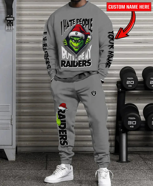 Las Vegas Raiders Combo Unisex Sweatshirt And Sweatpants Christmas Collection AZCASP000122TeamColor