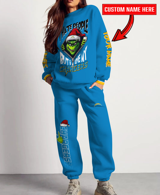 Los Angeles Chargers Combo Unisex Sweatshirt And Sweatpants Christmas Collection AZCASP000123TeamColor