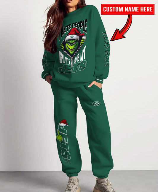New York Jets Combo Unisex Sweatshirt And Sweatpants Christmas Collection AZCASP000126TeamColor