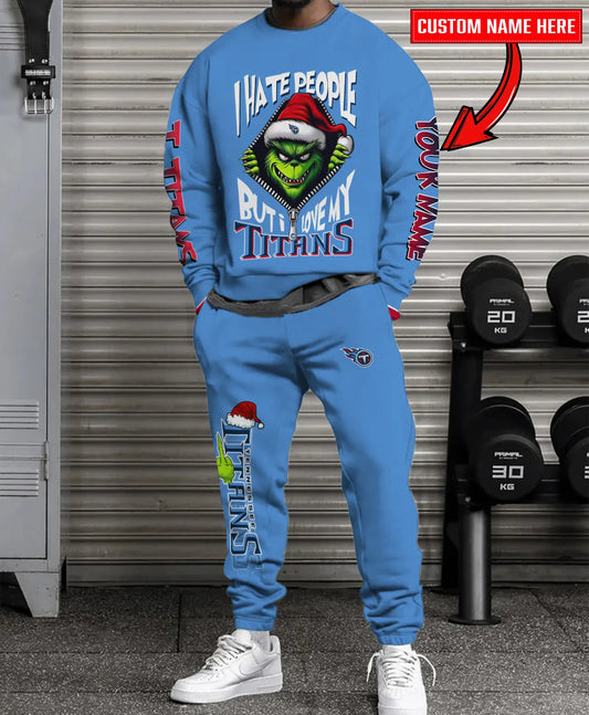Tennessee Titans Combo Unisex Sweatshirt And Sweatpants Christmas Collection AZCASP000128TeamColor