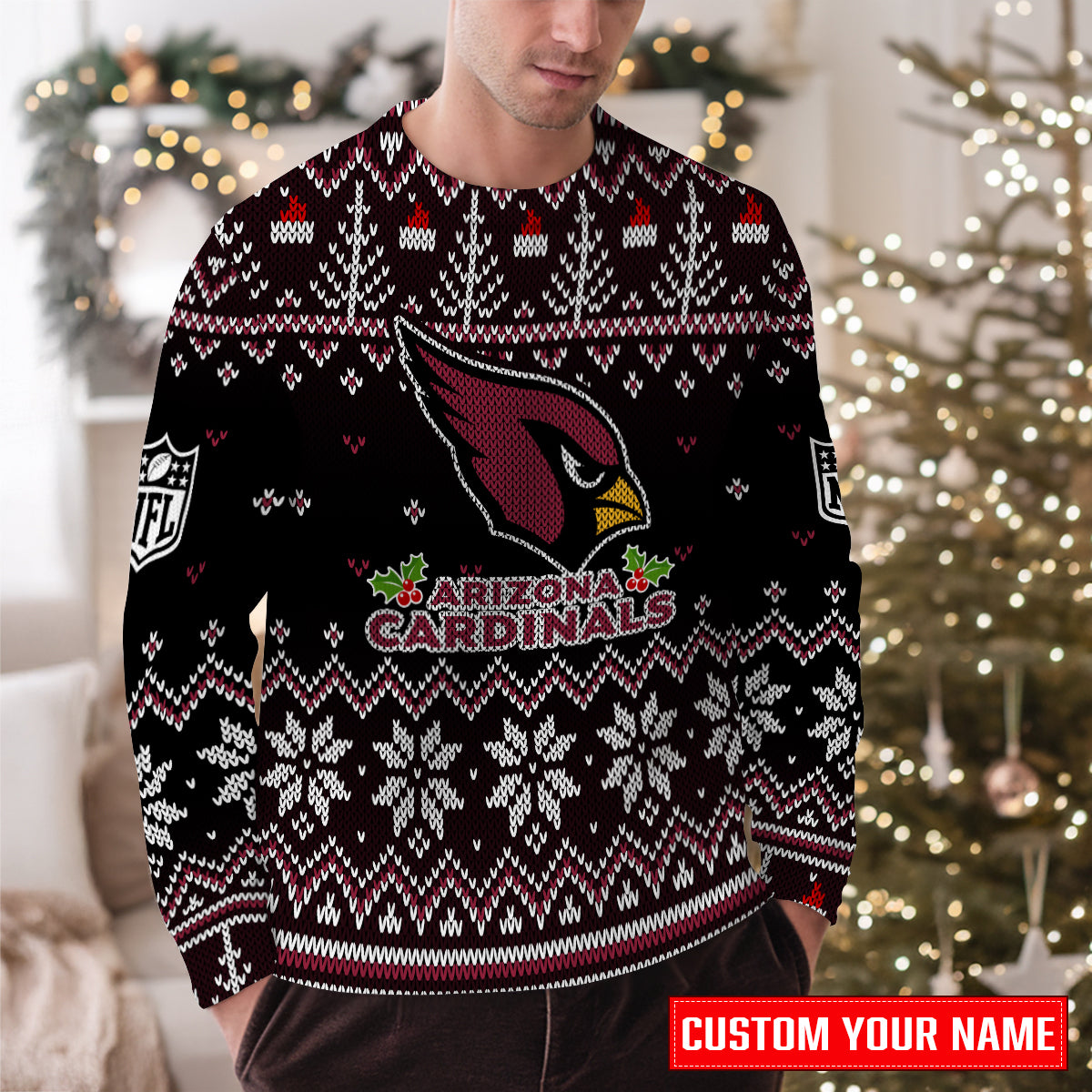 Arizona Cardinals Premium Ugly Christmas Sweater Special Edition  AZCAUSW000065