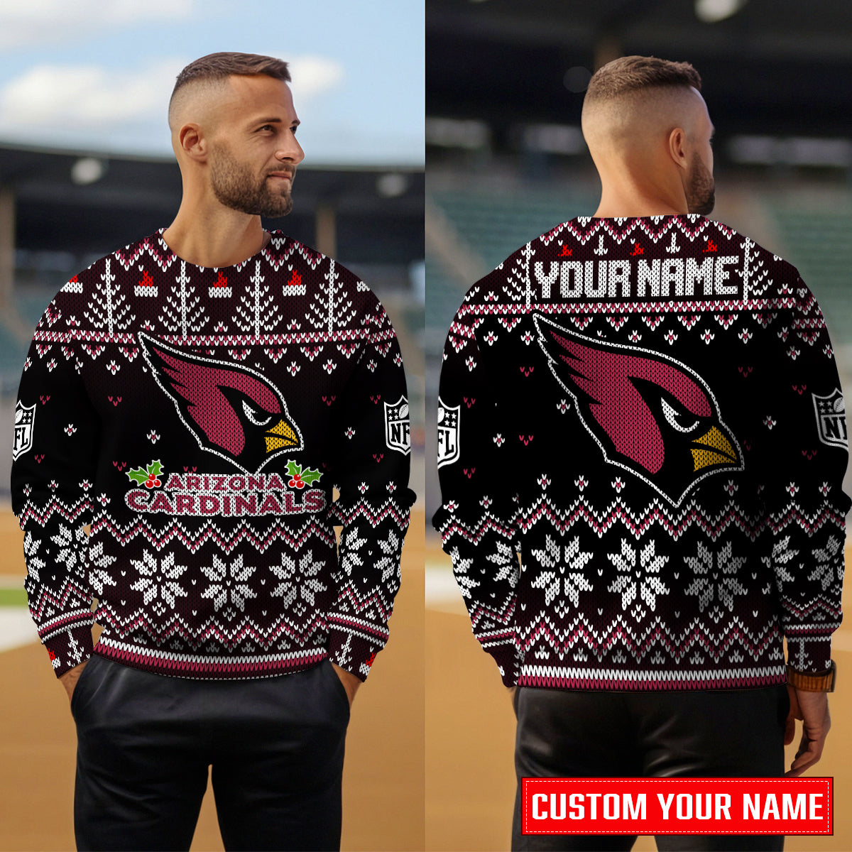 Arizona Cardinals Premium Ugly Christmas Sweater Special Edition  AZCAUSW000065