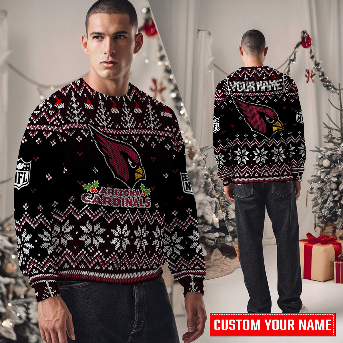 Arizona Cardinals Premium Ugly Christmas Sweater Special Edition  AZCAUSW000065