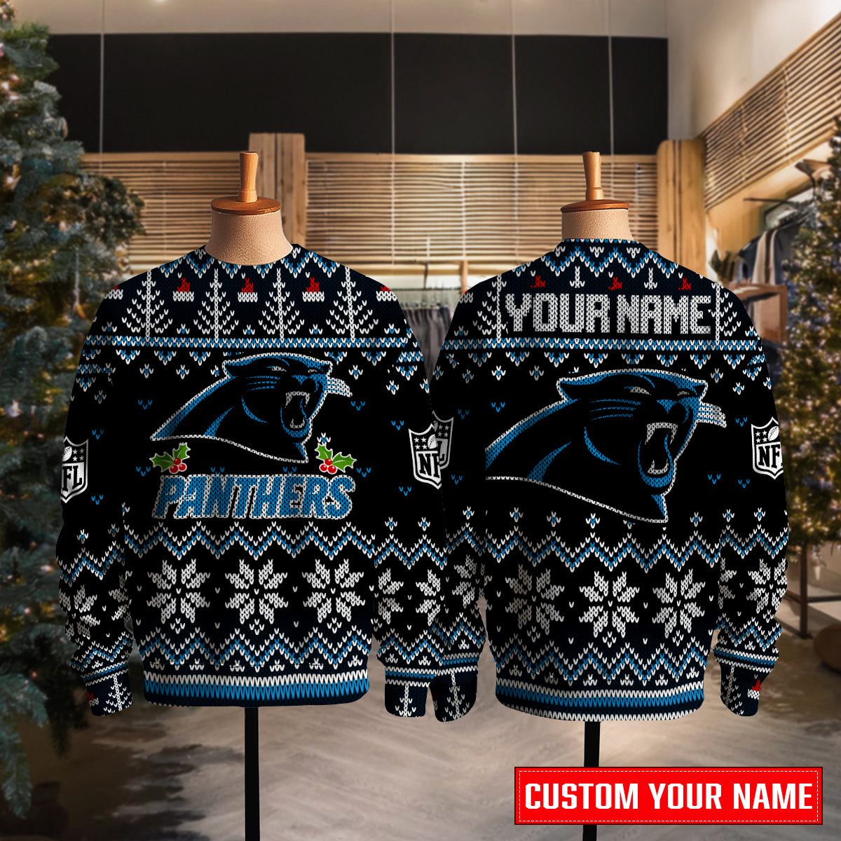 Carolina Panthers Premium Ugly Christmas Sweater Special Edition AZCAUSW000067