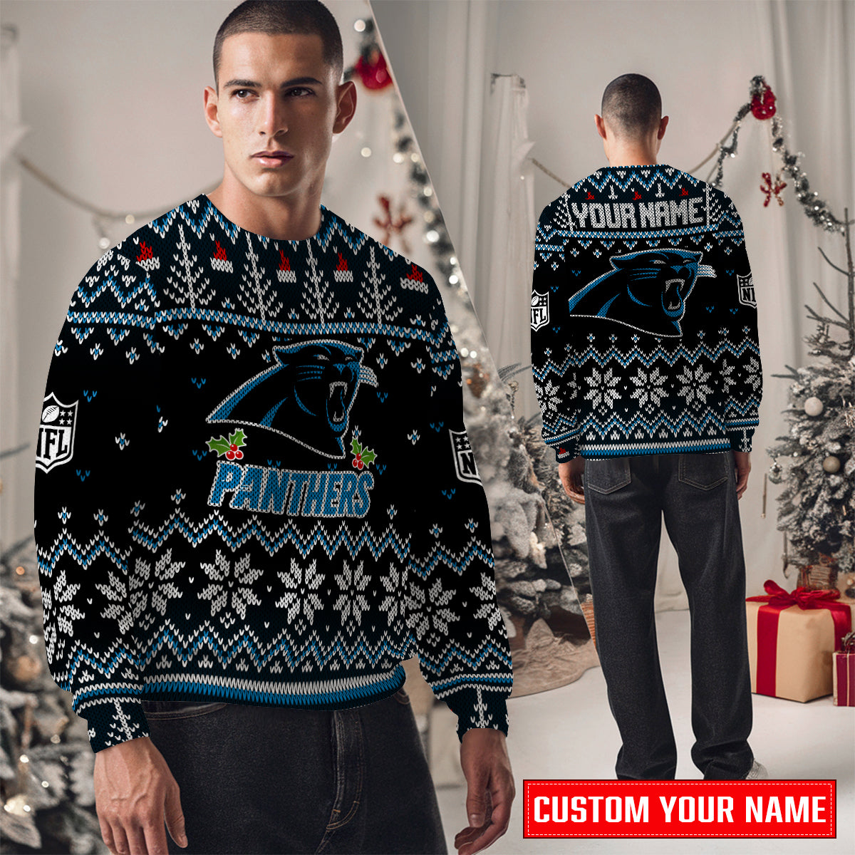 Carolina Panthers Premium Ugly Christmas Sweater Special Edition AZCAUSW000067