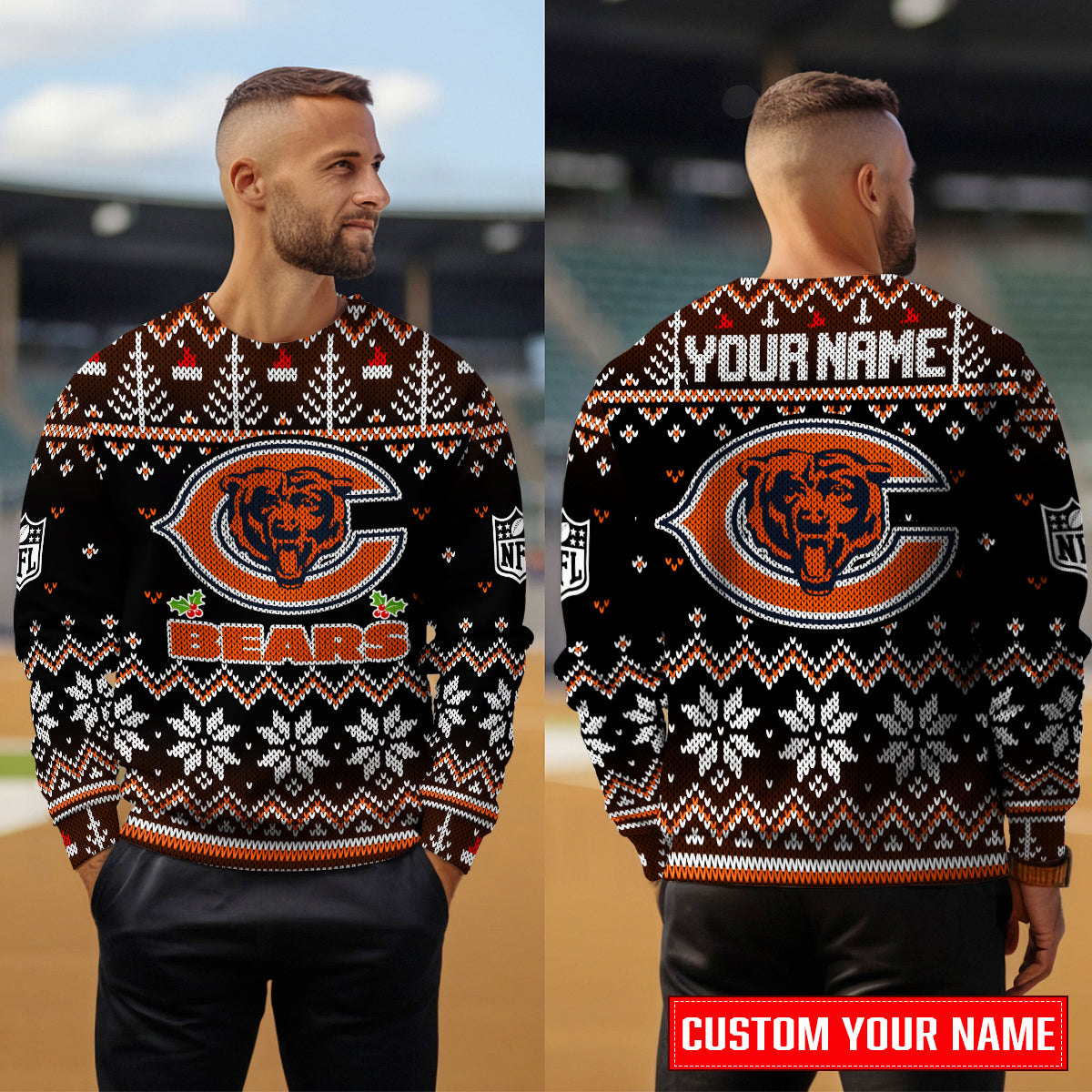 Chicago Bears Premium Ugly Christmas Sweater Special Edition AZCAUSW000068