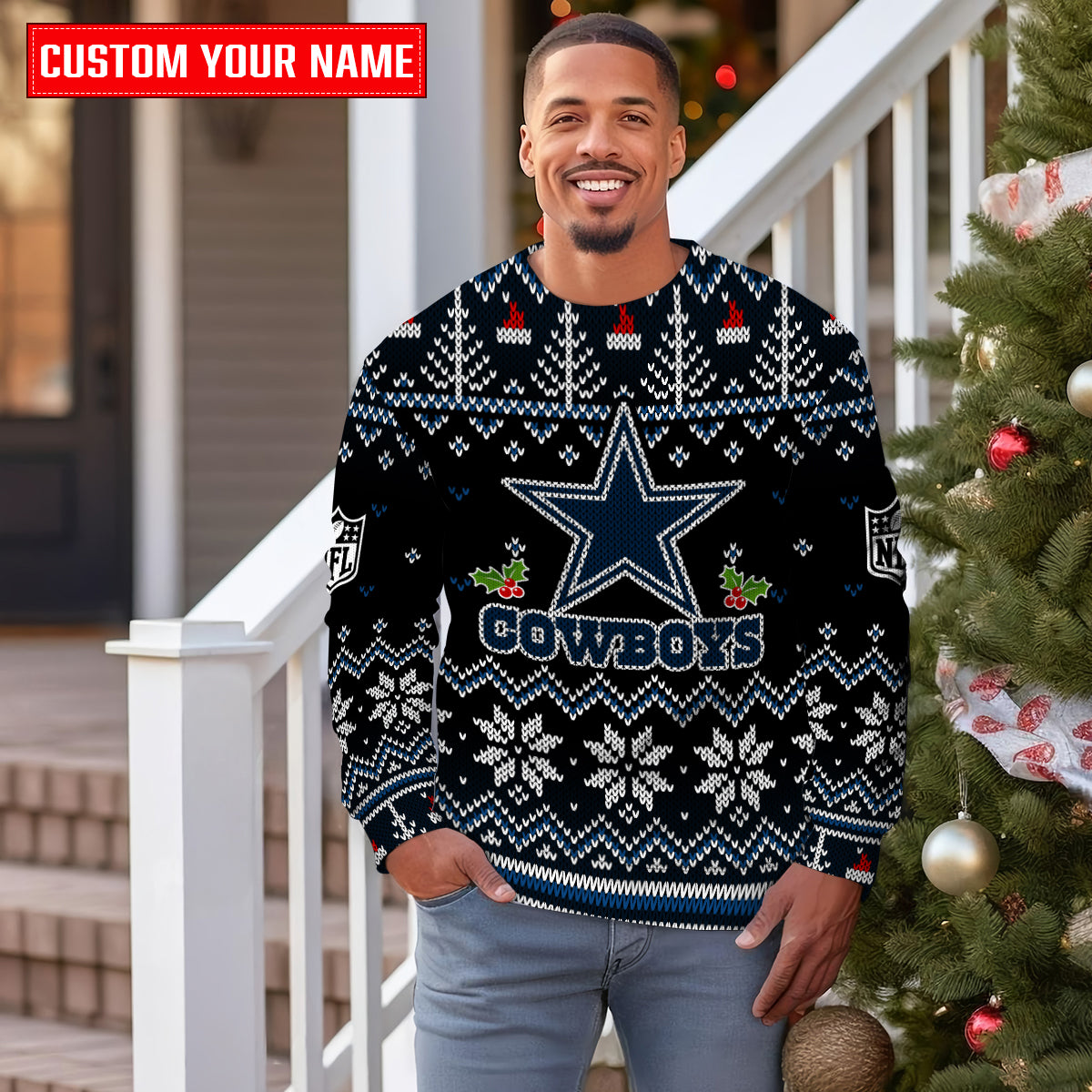 Dallas Cowboys Premium Ugly Christmas Sweater Special Edition  AZCAUSW000069