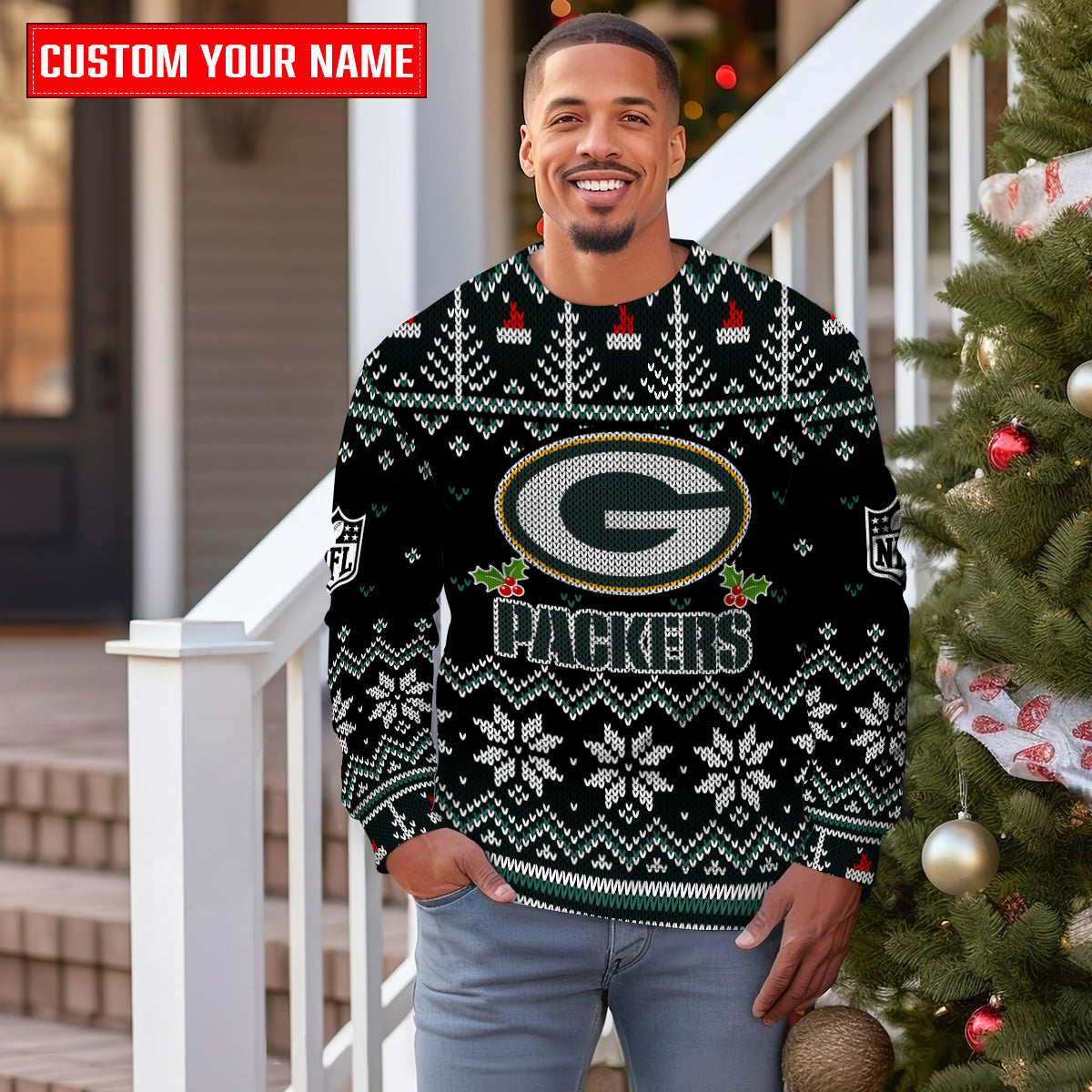 Green Bay Packers Premium Ugly Christmas Sweater Special Edition AZCAUSW000071