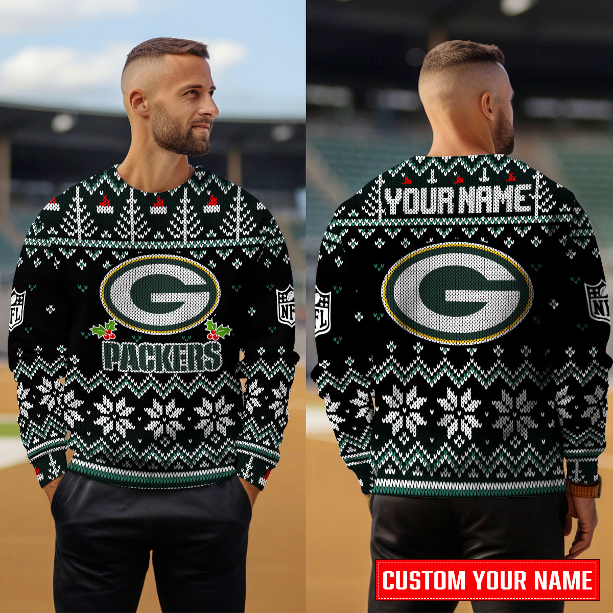 Green Bay Packers Premium Ugly Christmas Sweater Special Edition AZCAUSW000071