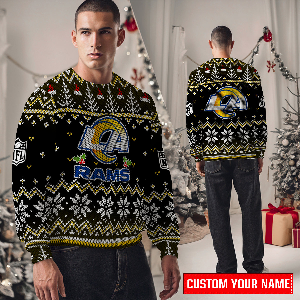 Los Angeles Rams Premium Ugly Christmas Sweater Special Edition  AZCAUSW000072