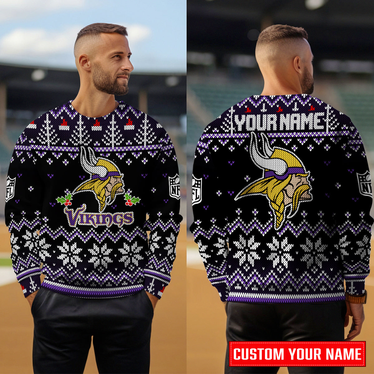 Minnesota Vikings Premium Ugly Christmas Sweater Special Edition AZCAUSW000073