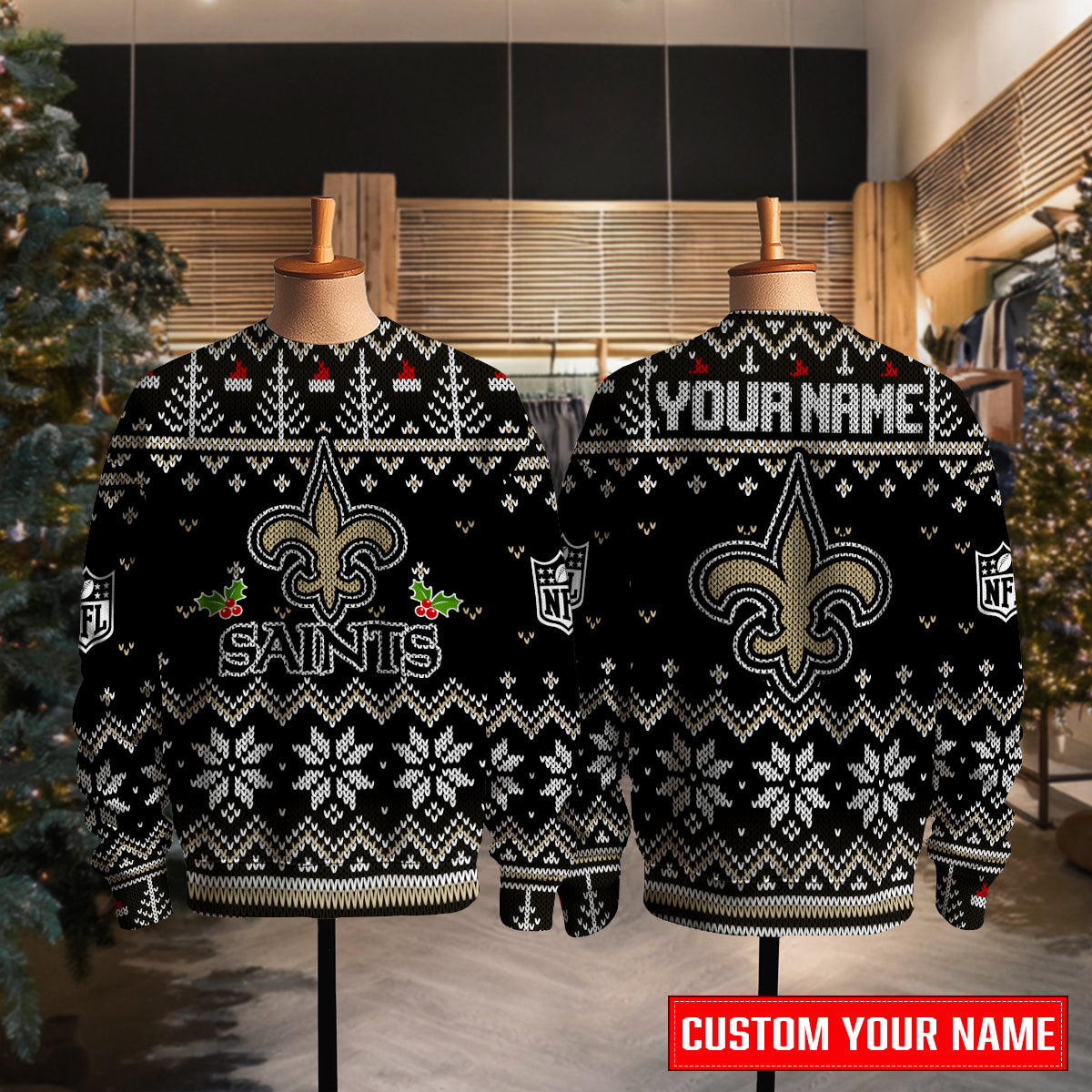 New Orleans Saints Premium Ugly Christmas Sweater Special Edition AZCAUSW000074