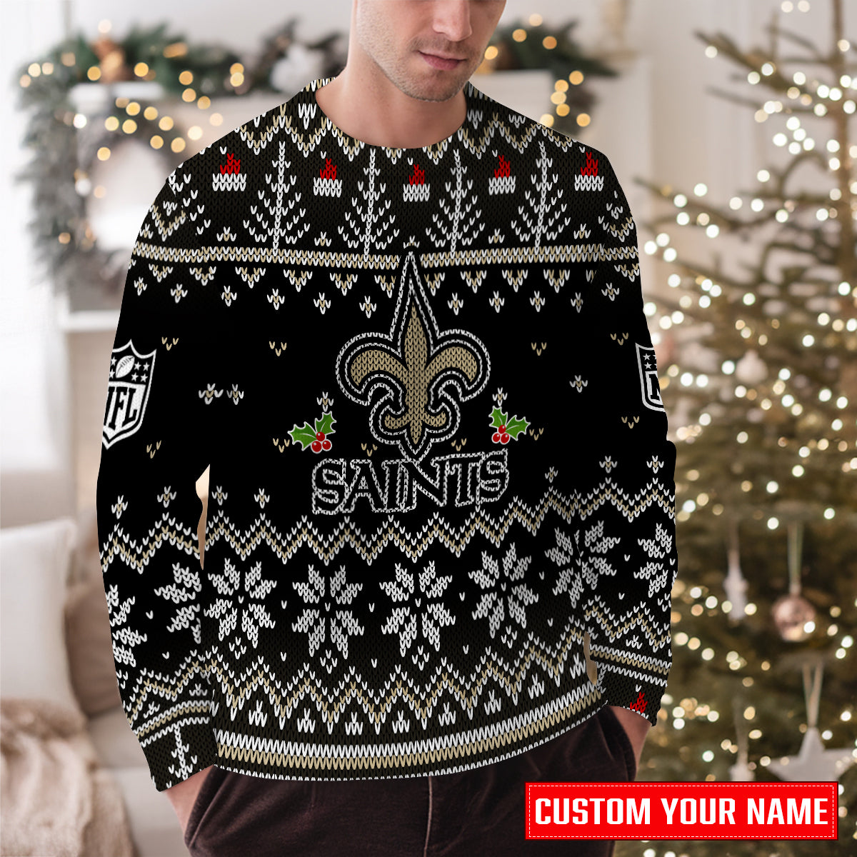 New Orleans Saints Premium Ugly Christmas Sweater Special Edition AZCAUSW000074