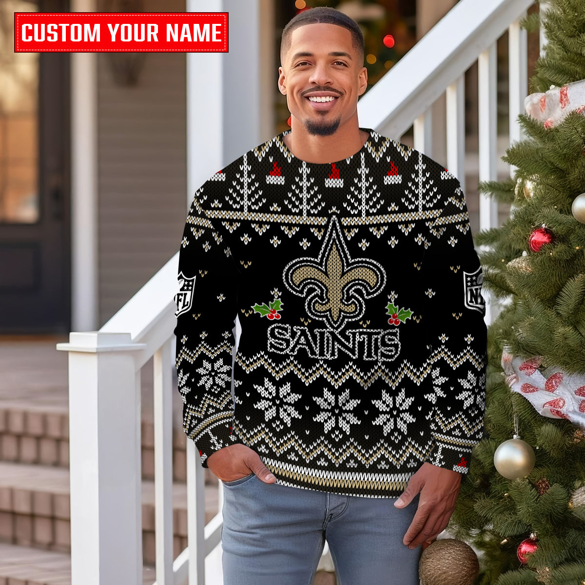 New Orleans Saints Premium Ugly Christmas Sweater Special Edition AZCAUSW000074