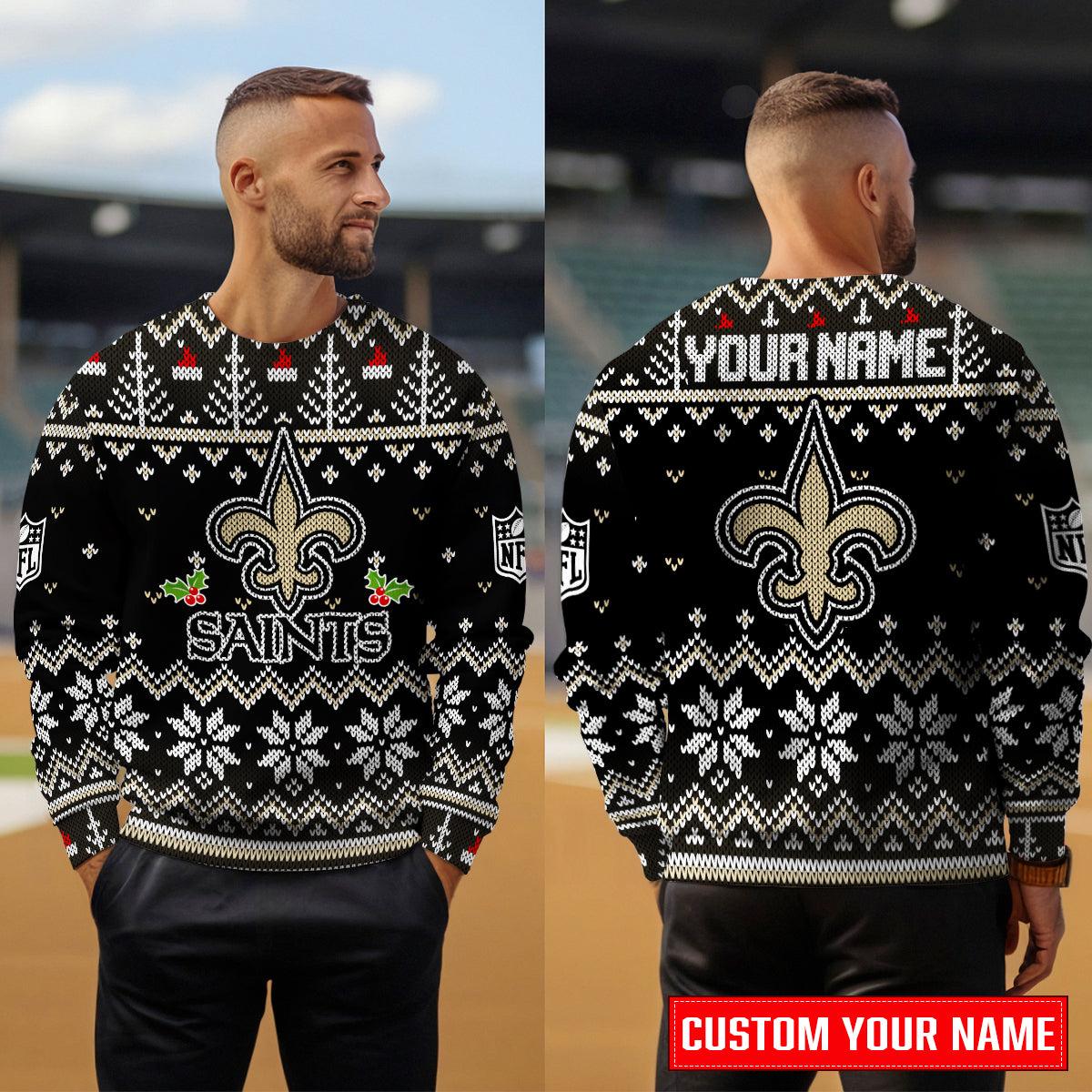 New Orleans Saints Premium Ugly Christmas Sweater Special Edition AZCAUSW000074