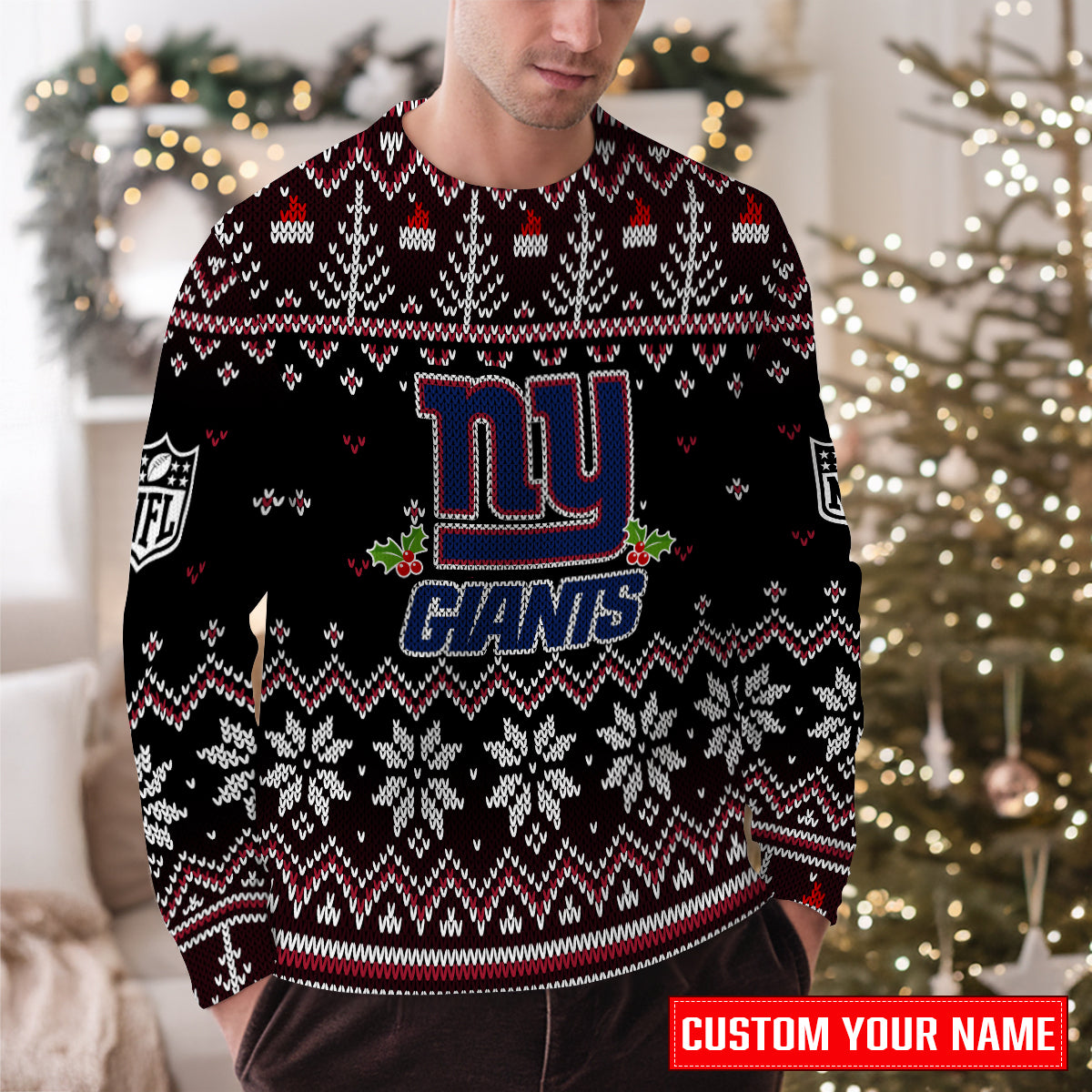 New York Giants Premium Ugly Christmas Sweater Special Edition  AZCAUSW000075
