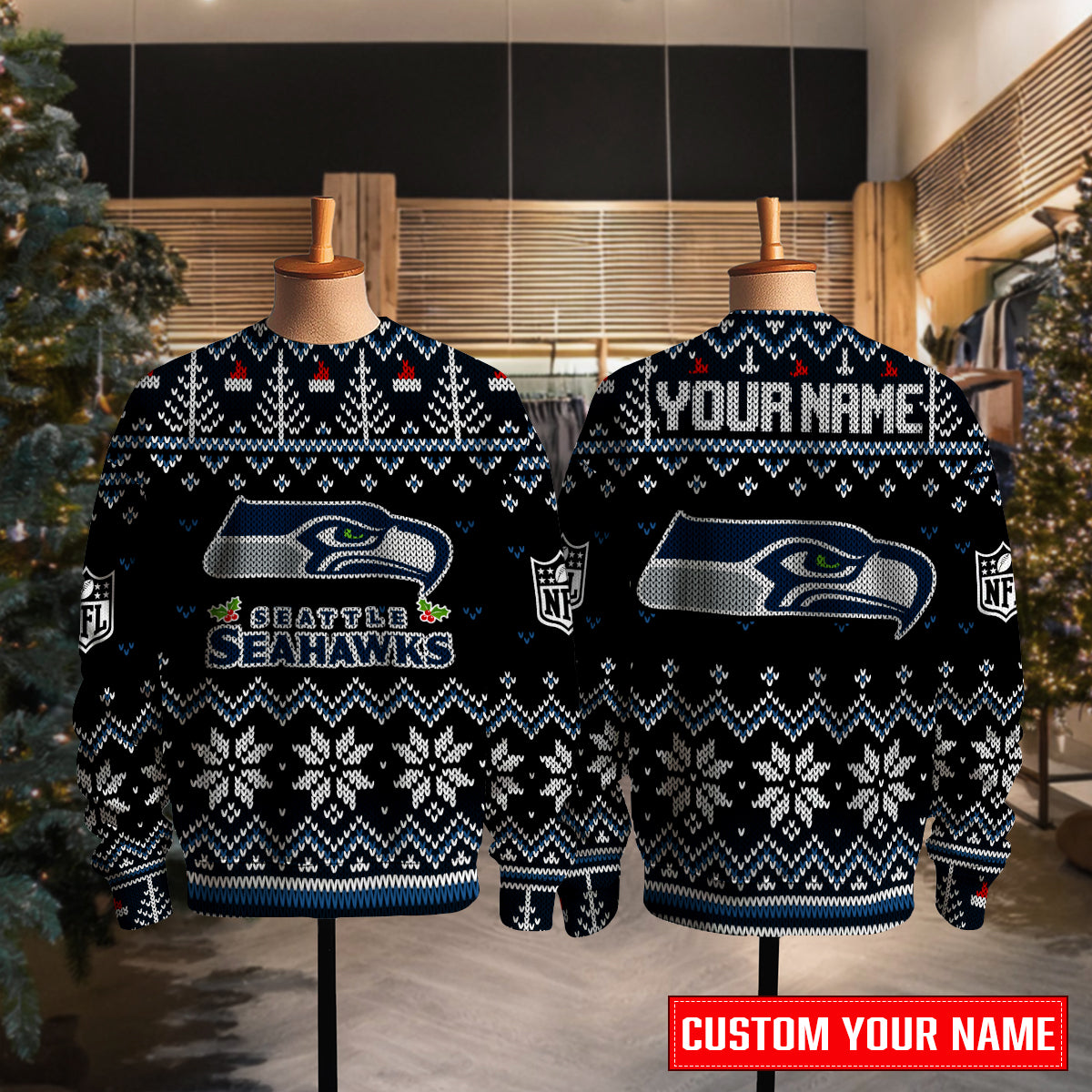 Seattle Seahawks Premium Ugly Christmas Sweater Special Edition AZCAUSW000078