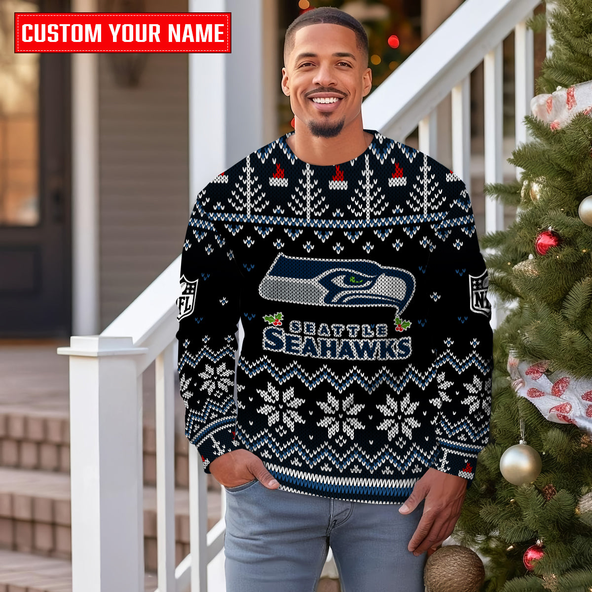 Seattle Seahawks Premium Ugly Christmas Sweater Special Edition AZCAUSW000078