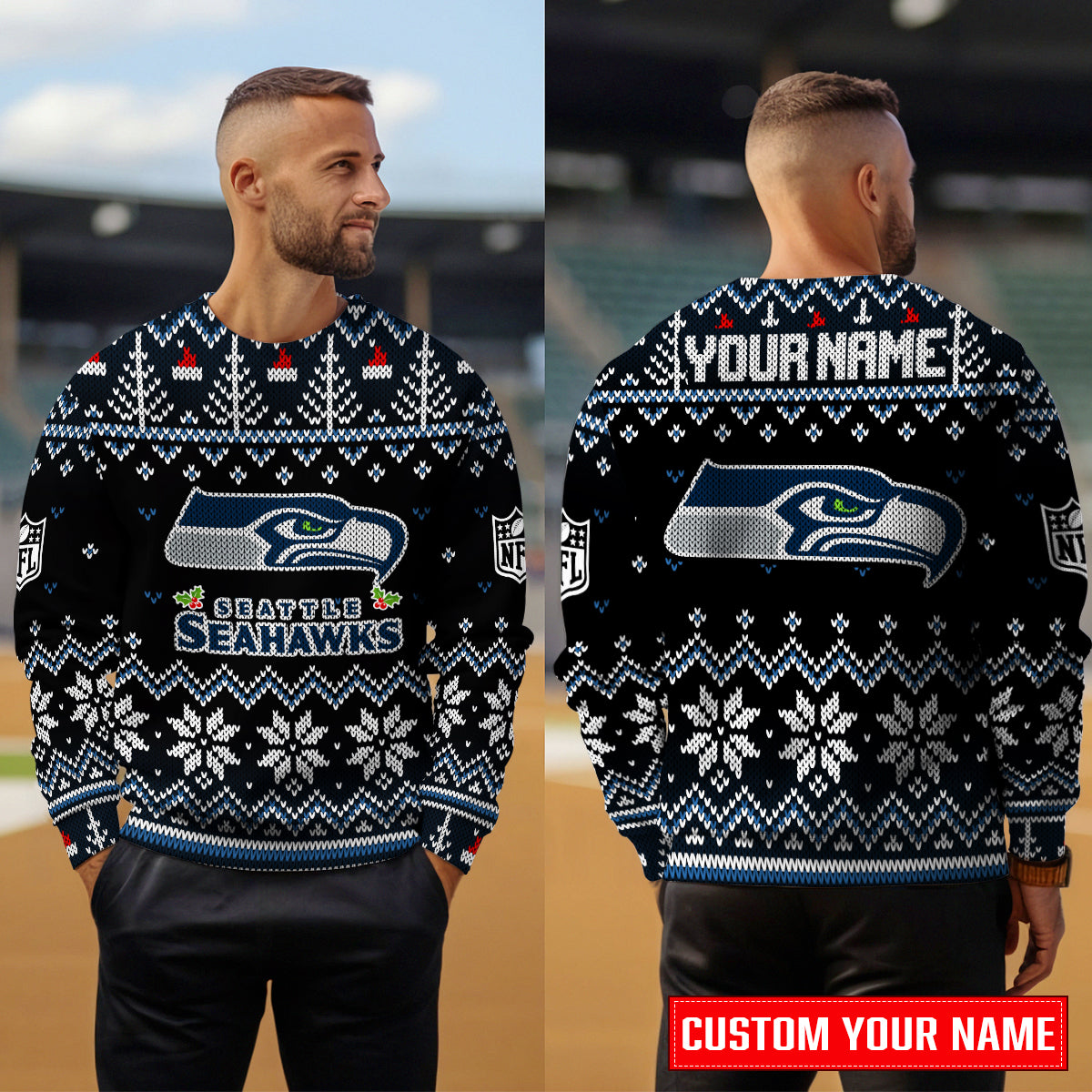 Seattle Seahawks Premium Ugly Christmas Sweater Special Edition AZCAUSW000078