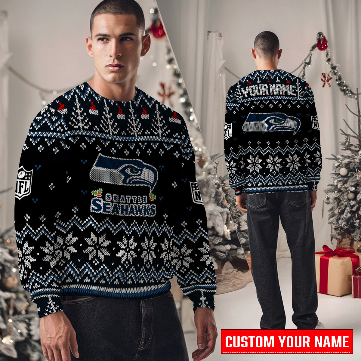 Seattle Seahawks Premium Ugly Christmas Sweater Special Edition AZCAUSW000078