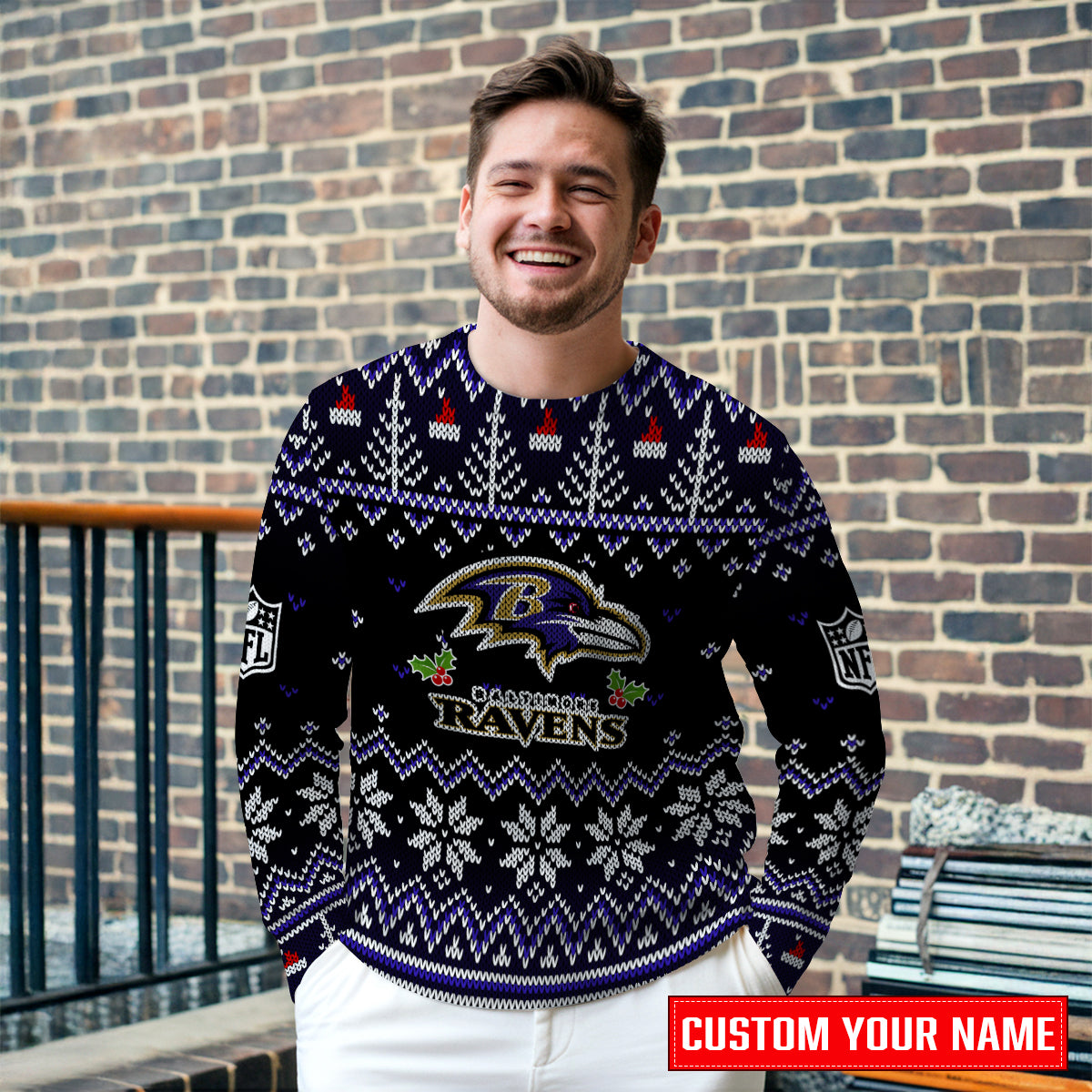 Baltimore Ravens Premium Ugly Christmas Sweater Special Edition AZCAUSW000081