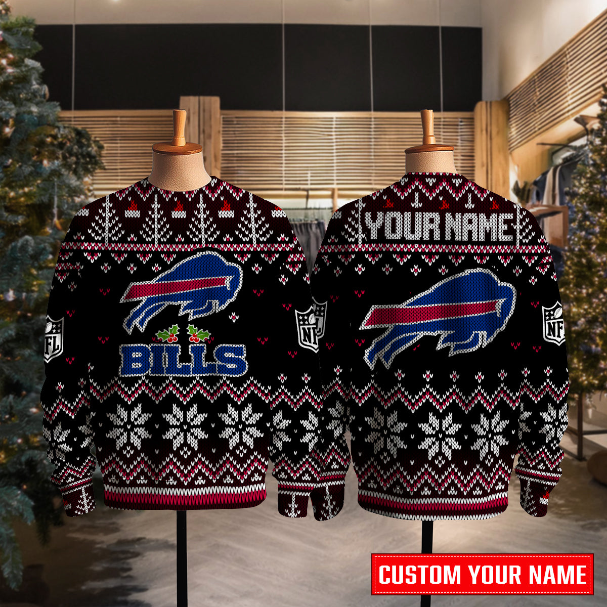 Buffalo Bills Premium Ugly Christmas Sweater Special Edition AZCAUSW000082