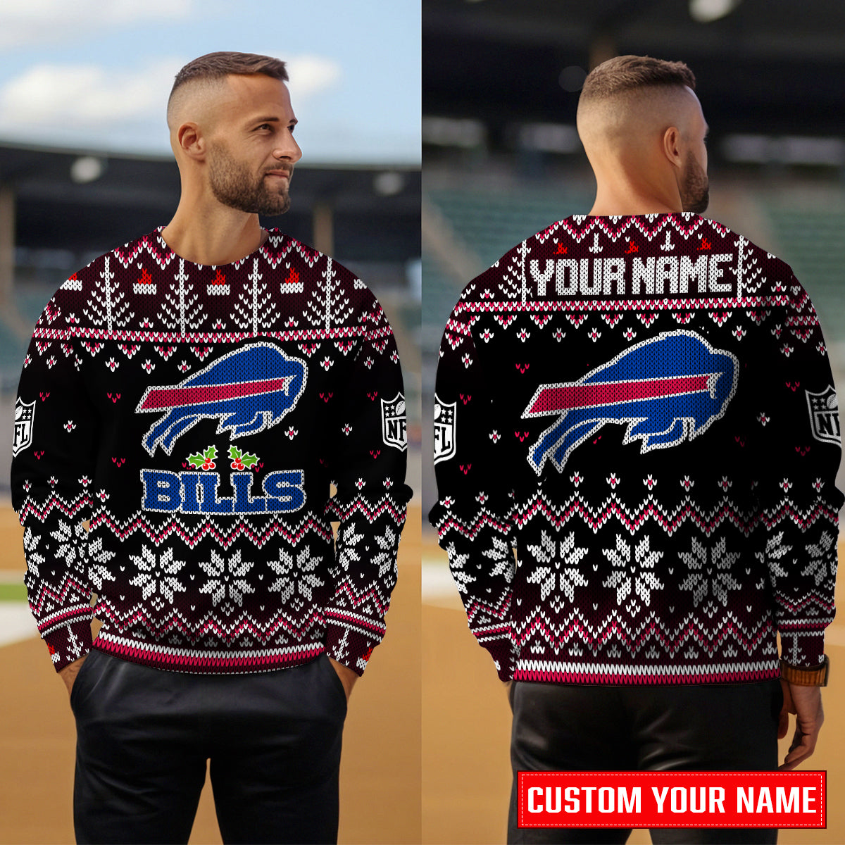 Buffalo Bills Premium Ugly Christmas Sweater Special Edition AZCAUSW000082