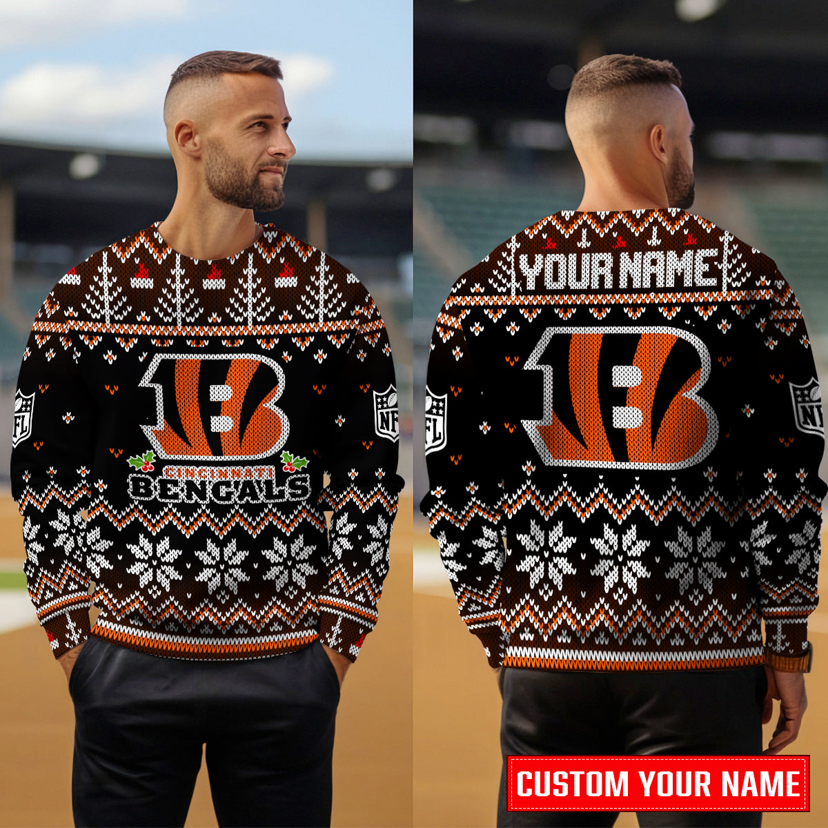 Cincinnati Bengals Premium Ugly Christmas Sweater Special Edition AZCAUSW000083